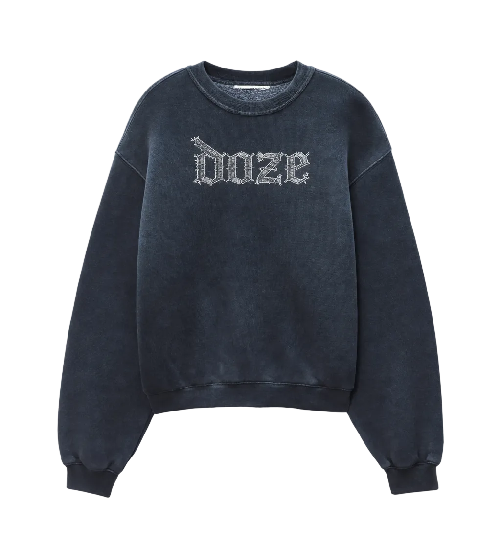 doze denim logo sweatshirt